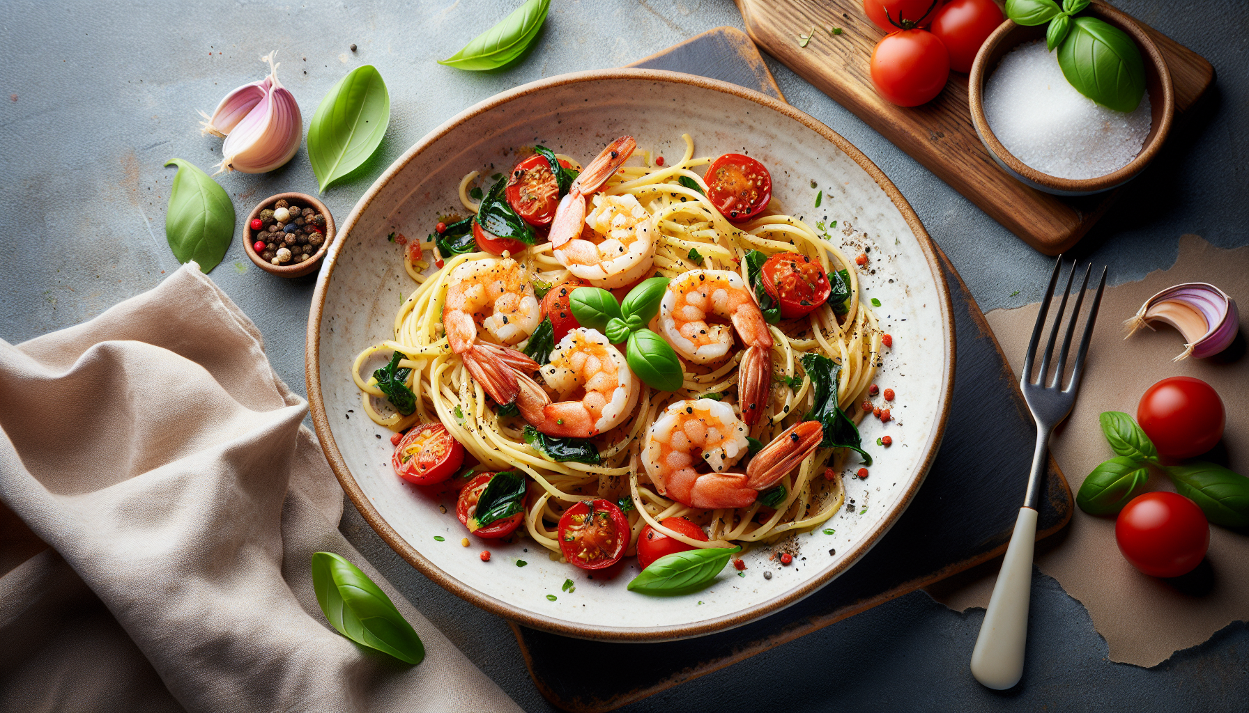 spaghetti agli scampi